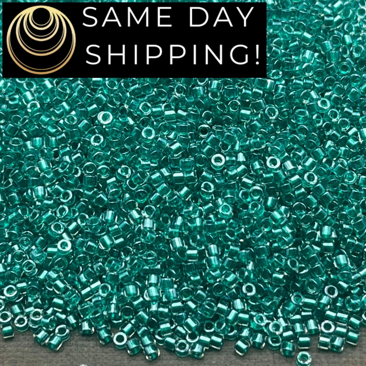 DB0918 SAME DAY SHIPPING! 1 Gram up to 20 Grams Miyuki 11/0 Delica Beads Sparkling Dark Aqua Green Lined Crystal DB918 -Free Container!