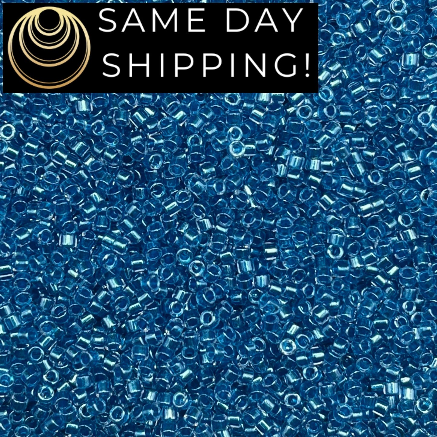 DB0920 SAME DAY SHIPPING! 1 Gram up to 20 Grams Miyuki 11/0 Delica Beads Sparkling Cerulean Blue Lined Crystal DB920 -Free Container!