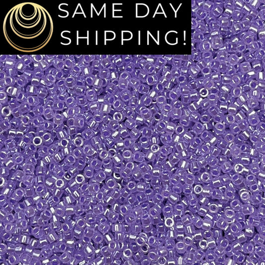 DB0249 11/0 Miyuki Delica Beads Purple Ceylon