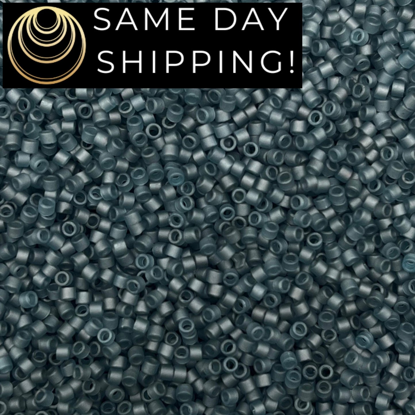 DB0387 11/0 Miyuki Delica Beads Matte Transparent Montana Blue