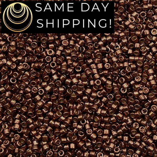 DB1843 SAME DAY SHIPPING! 1 Gram up to 20 Grams Miyuki 11/0 Delica Beads Duracoat Galvanized Dark Mauve-Free Container!