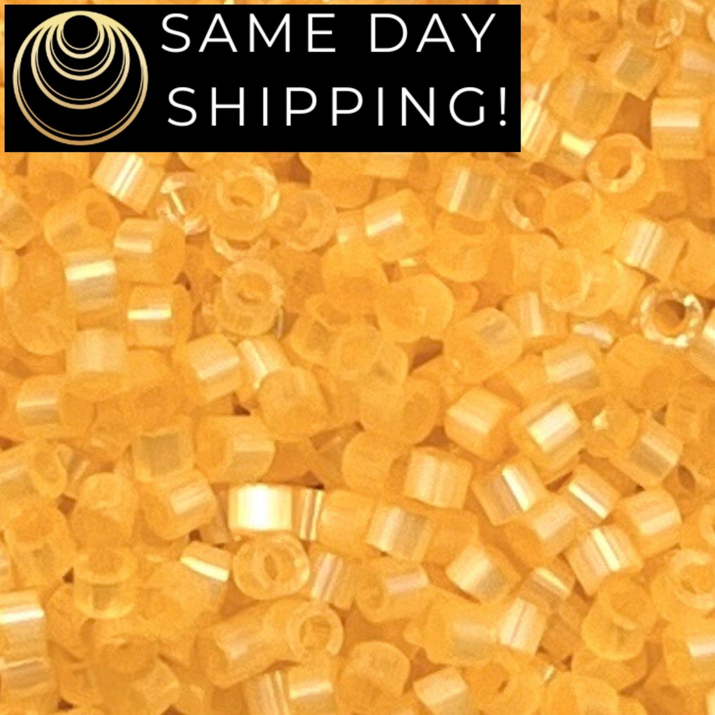 DB1861 SAME DAY Shipping 1 Gram-20 Grams Miyuki 11/0 Delica Beads Silk Inside Dyed Light Apricot AB-Free Container!