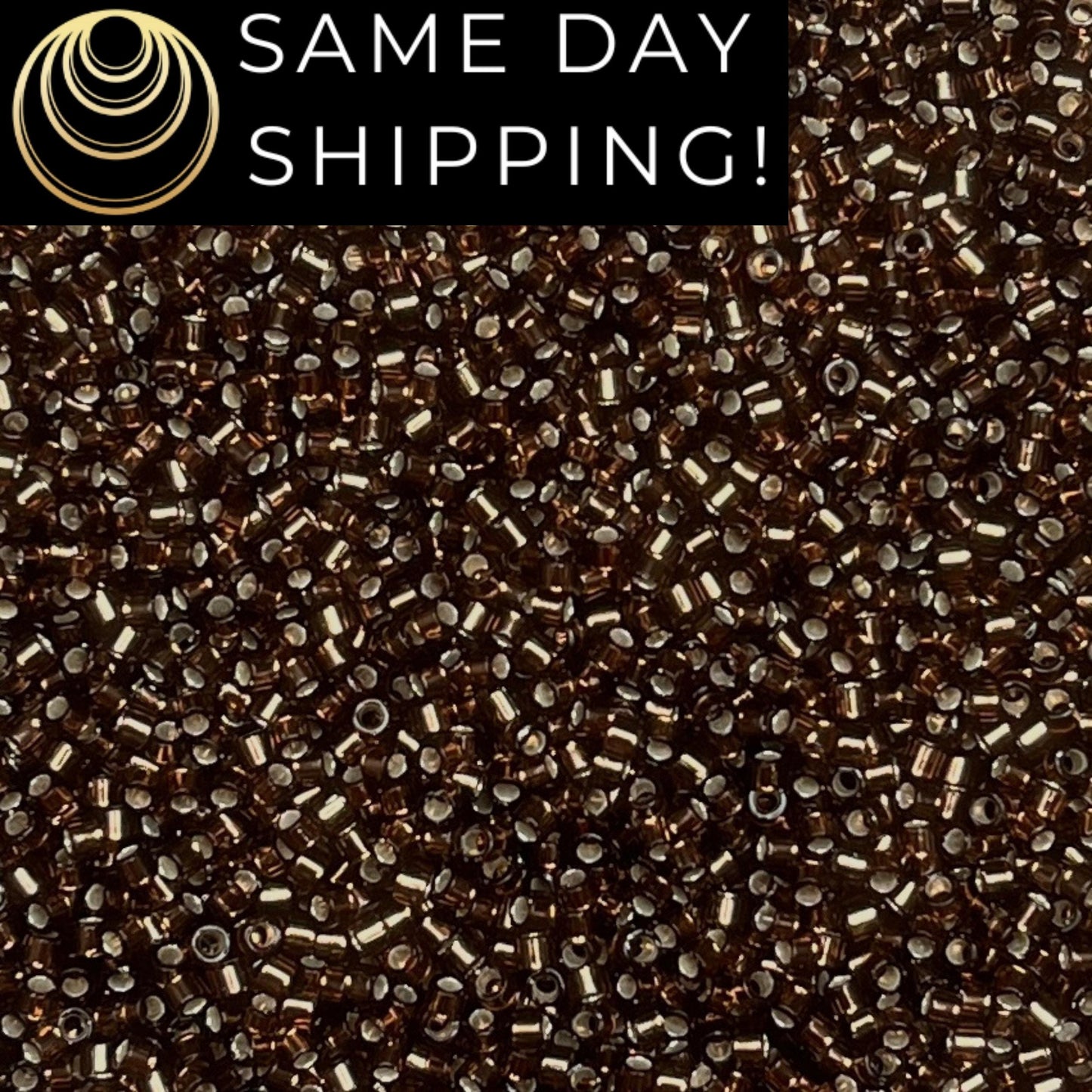 DB0150 SAME DAY SHIPPING! 1 Gram up to 20 Grams Miyuki 11/0 Delica Beads Silver Lined Root Beer DB150 -Free Container!