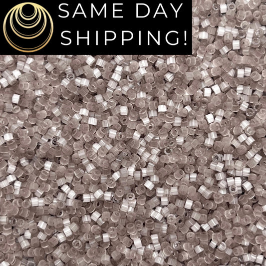 DB827 (1 Gram -20 Grams) Miyuki Size 11/0 Delica Beads Tan Silk Satin -Free Container! Same Day Shipping!
