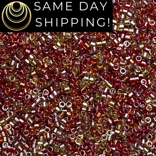 DB990 (1 gram-20 grams) Miyuki Size 11/0 Delica Beads-Free Container! Same Day Shipping!