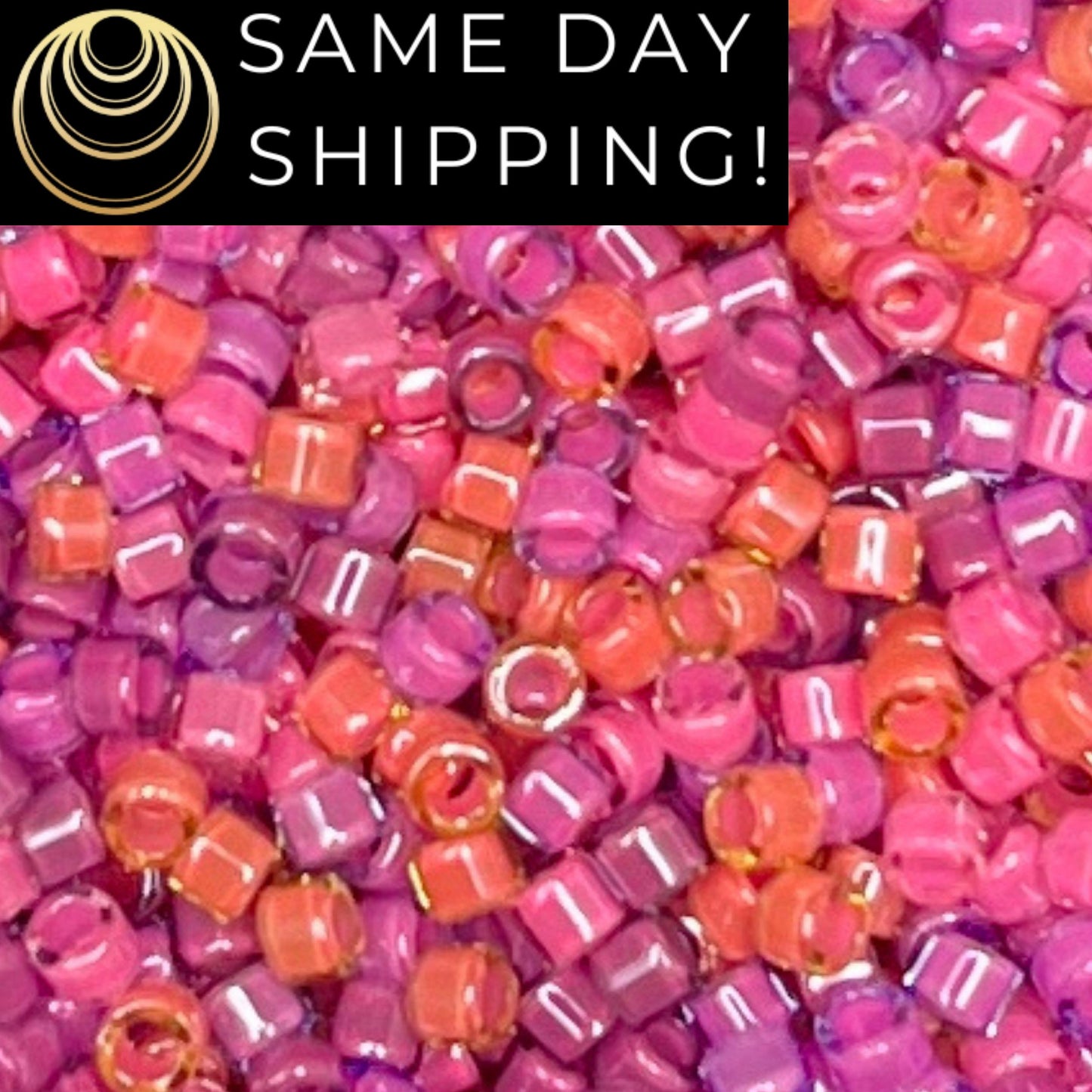 DB2064 11/0 Miyuki Delica Beads Luminous Pink Mix