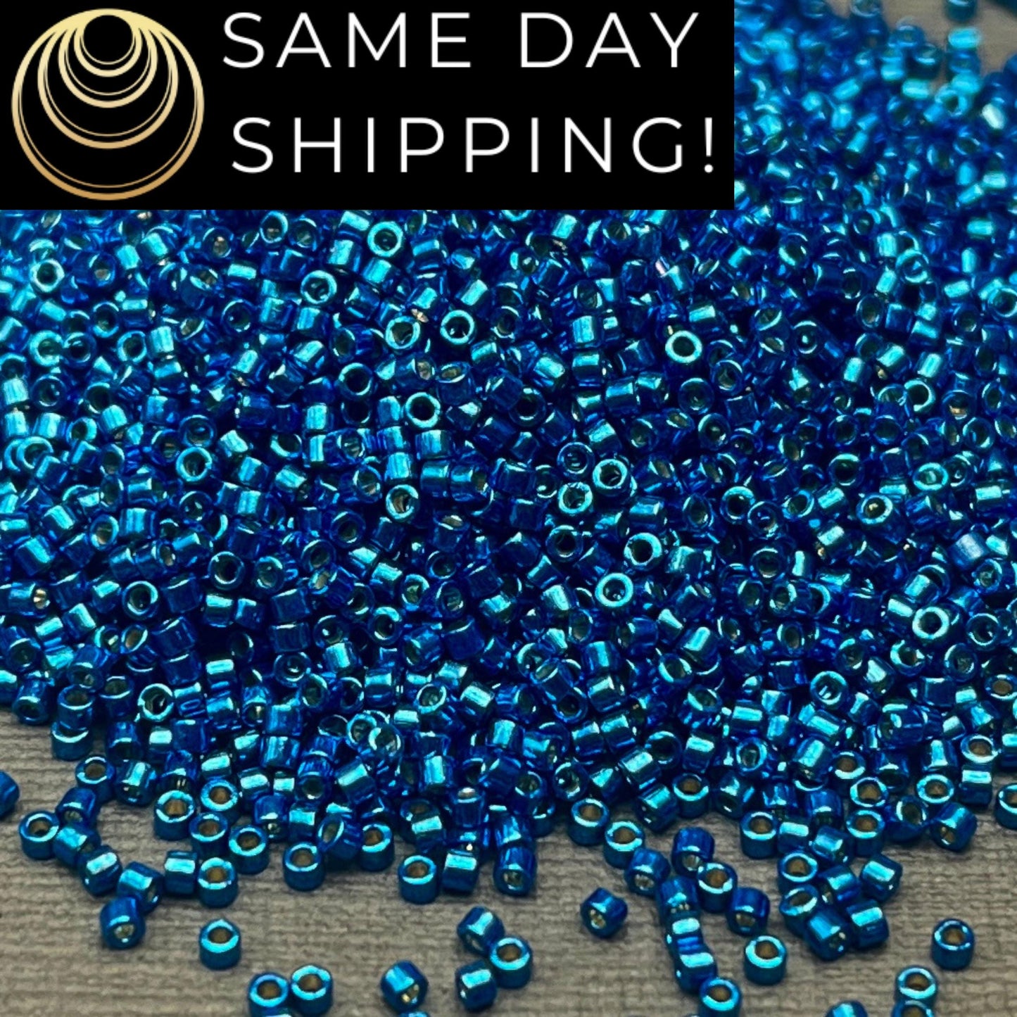 DB2516 11/0 Miyuki Delica Beads Duracoat Galv Deep Aqua Blue
