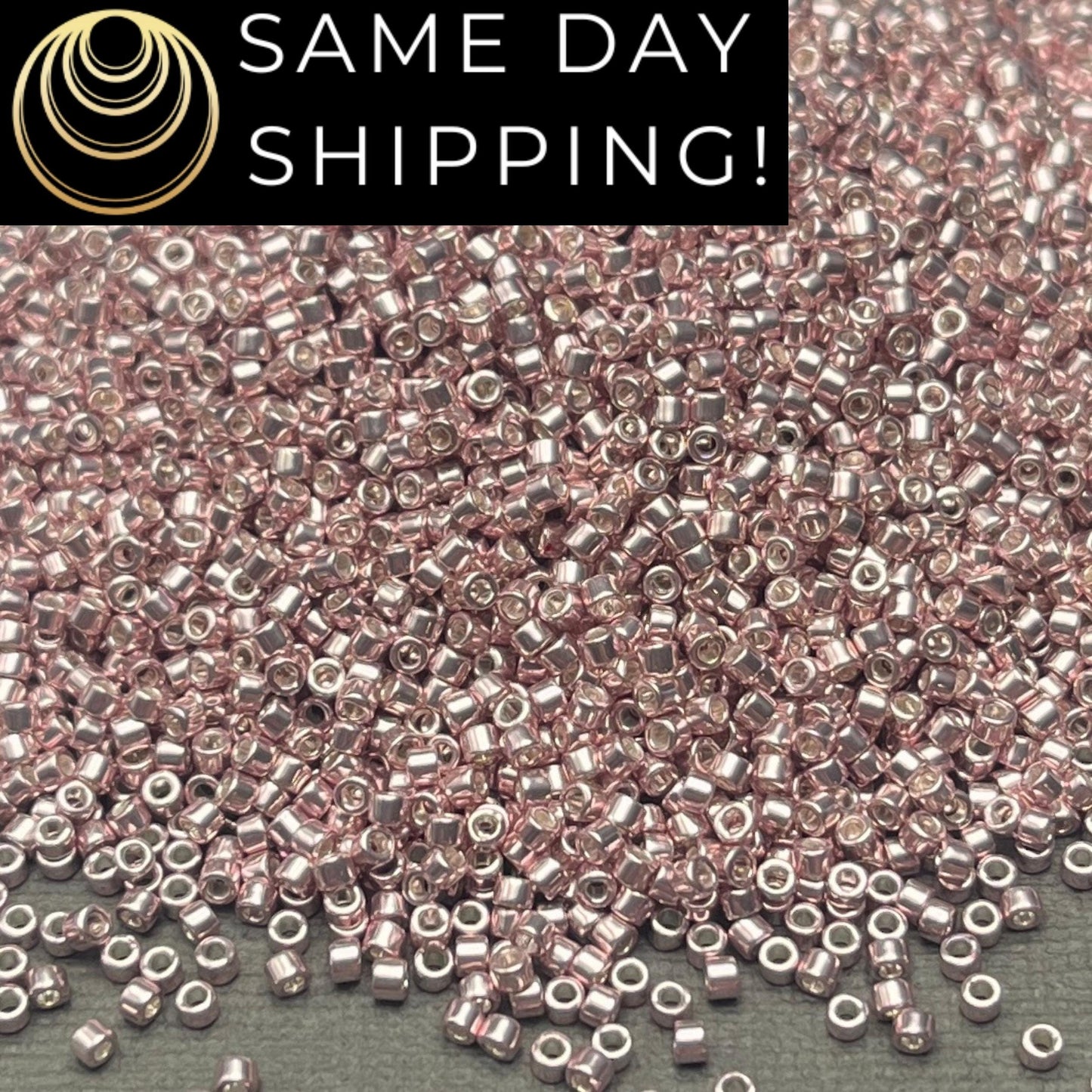 DB0417 11/0 Miyuki Delica Beads Galvanized Dusty Mauve