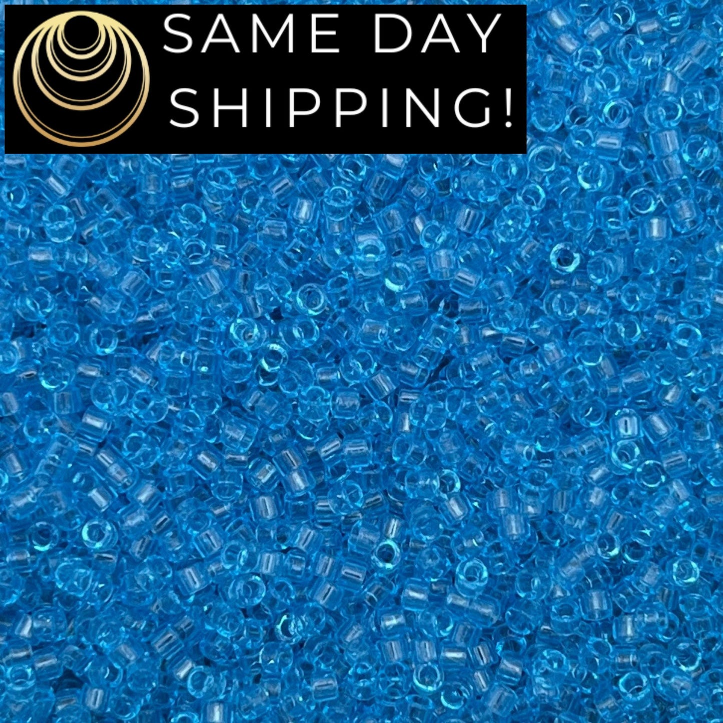 DB1109 11/0 Miyuki Delica Beads Transparent Ocean Blue