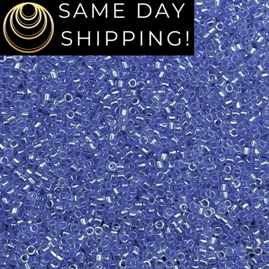 DB0240 11/0 Miyuki Delica Beads Dark Sky Blue Ceylon