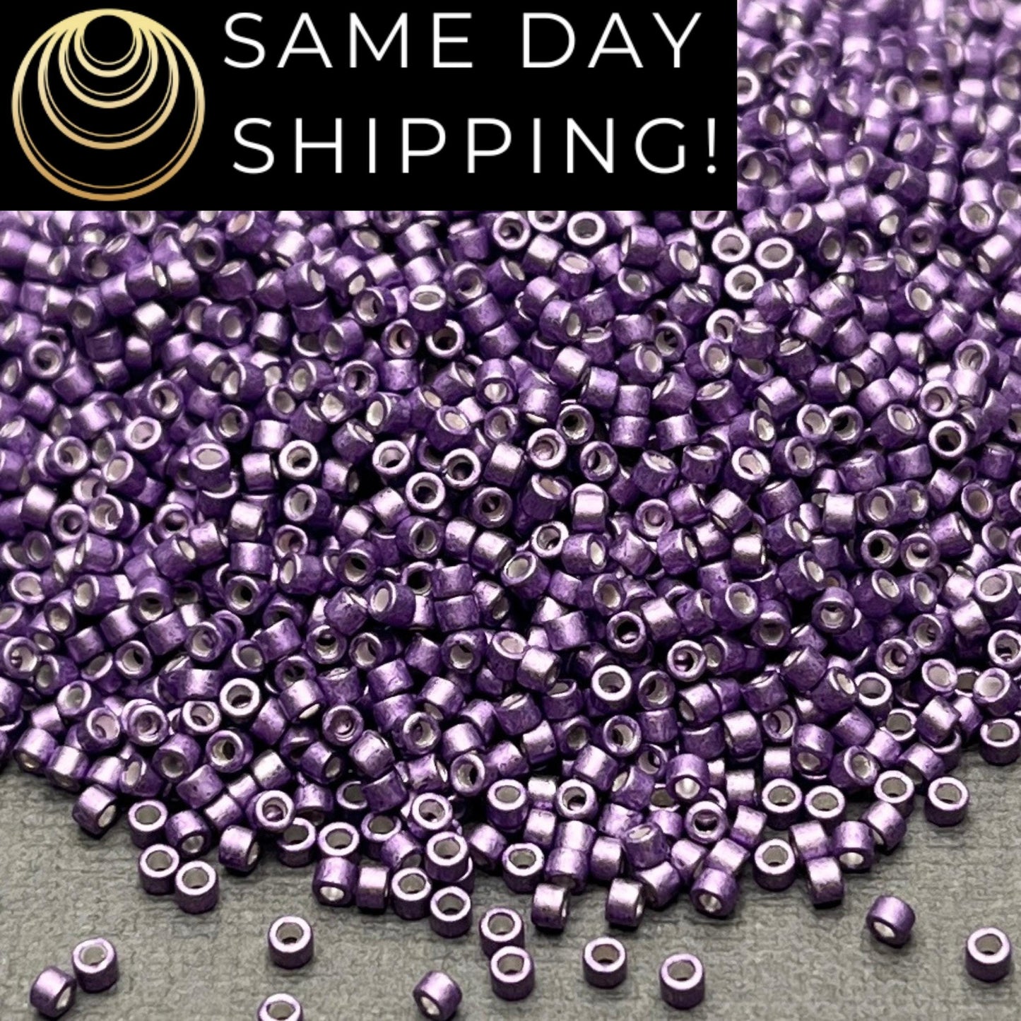 DB1185 (1 gram-20 grams) Miyuki Size 11/0 Delica Beads Galvanized Semi-Matte Eggplant-Free Container! Same Day Shipping!