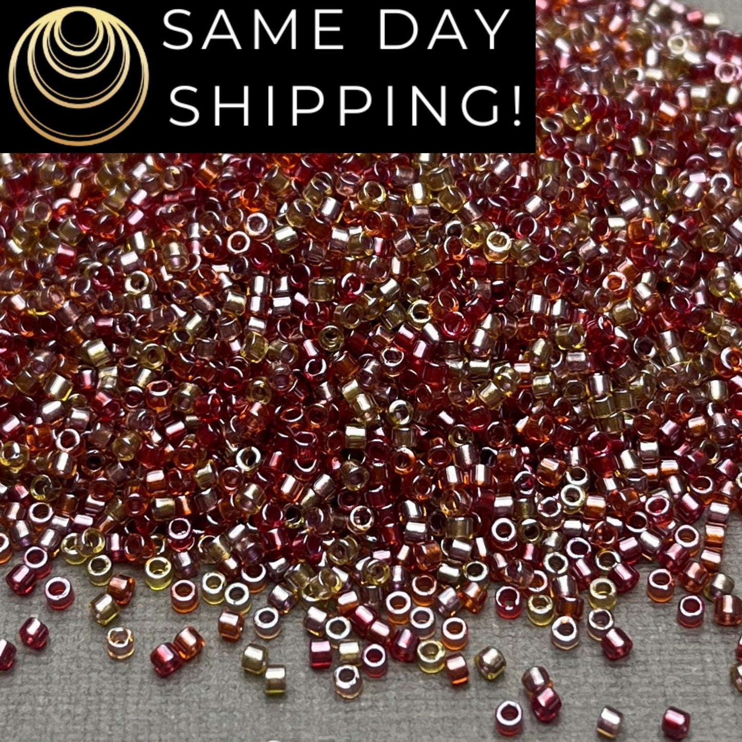 DB990 (1 gram-20 grams) Miyuki Size 11/0 Delica Beads-Free Container! Same Day Shipping!