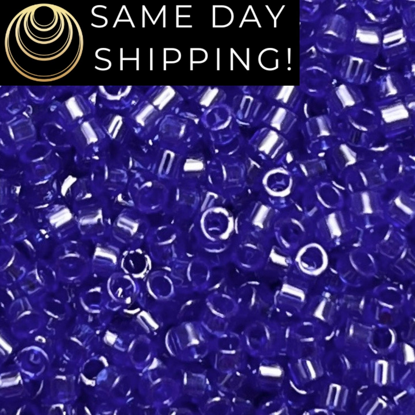 DB1896 (1 gram-20 grams) Miyuki Size 11/0 Delica Beads Dark Azure Blue-Free Container! Same Day Shipping!