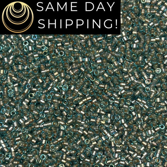 DB2379 (1 gram-20 grams) Miyuki Size 11/0 Delica Beads Inside Dyed Eucalyptus-Free Container! Same Day Shipping!