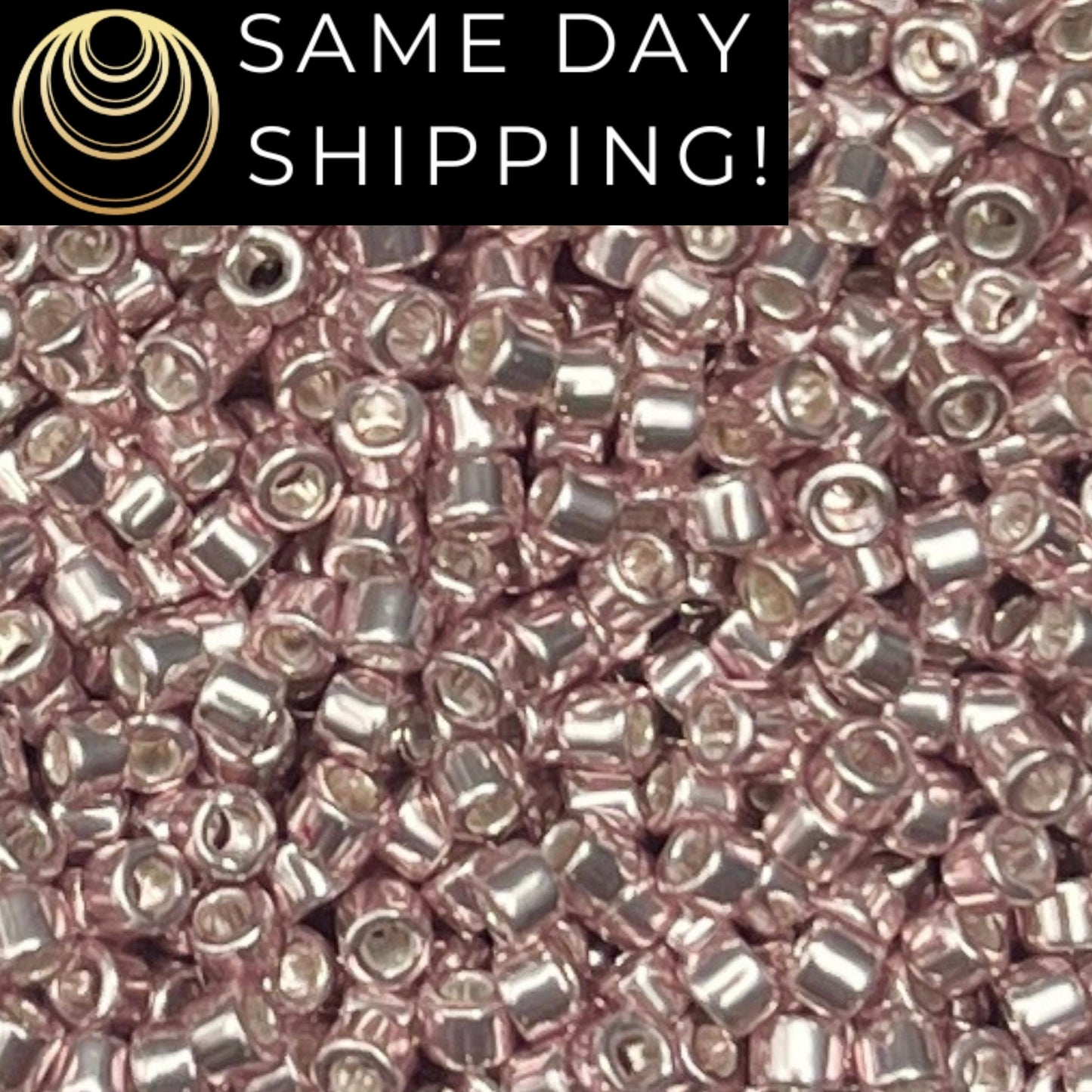 DB0417 11/0 Miyuki Delica Beads Galvanized Dusty Mauve