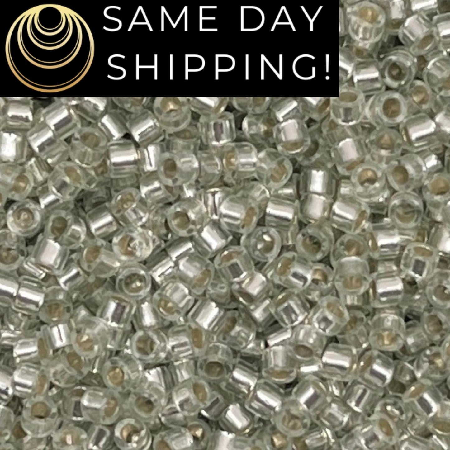 DB1431 DISCONTINUED!! 11/0 Miyuki Delica Beads Silver Lined Pale Moss Green