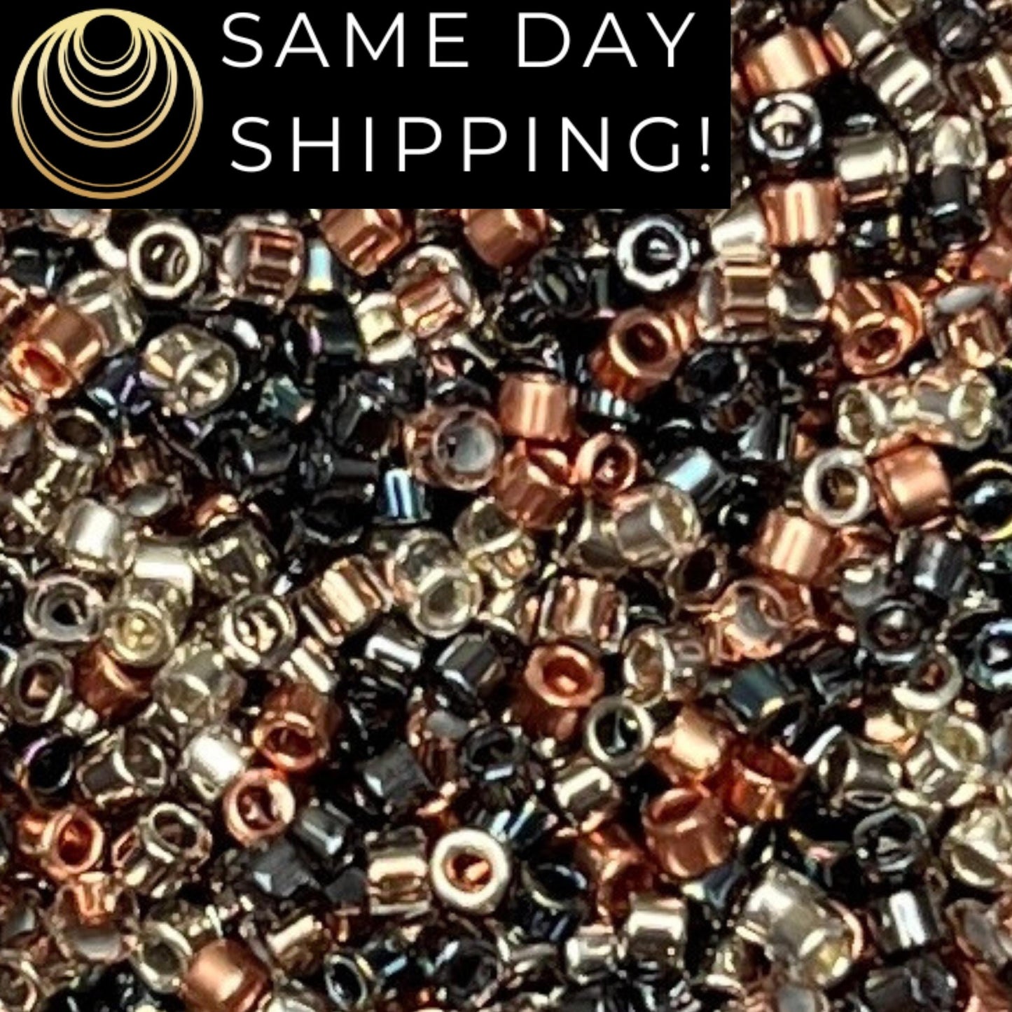 DBMIX9063 11/0 Miyuki Delica Beads Copper Kettle Mix