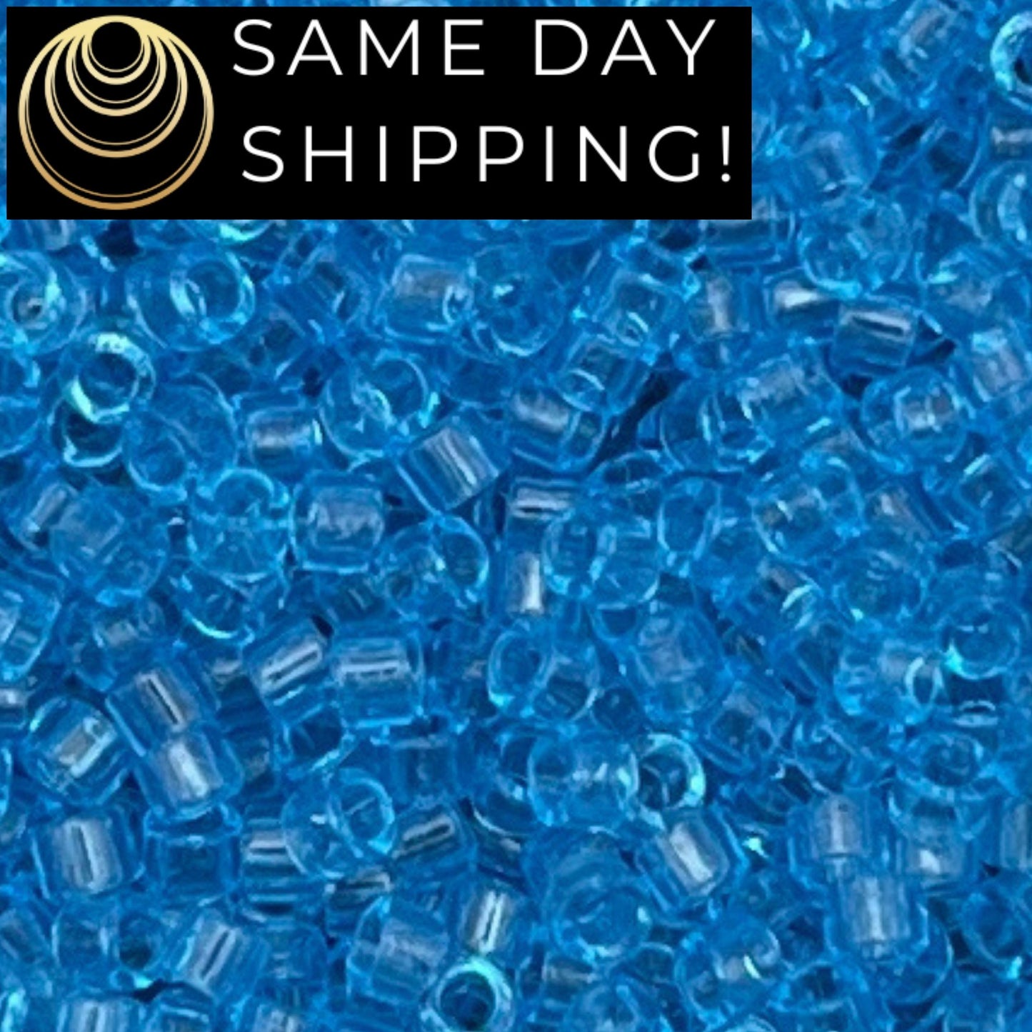 DB1109 11/0 Miyuki Delica Beads Transparent Ocean Blue