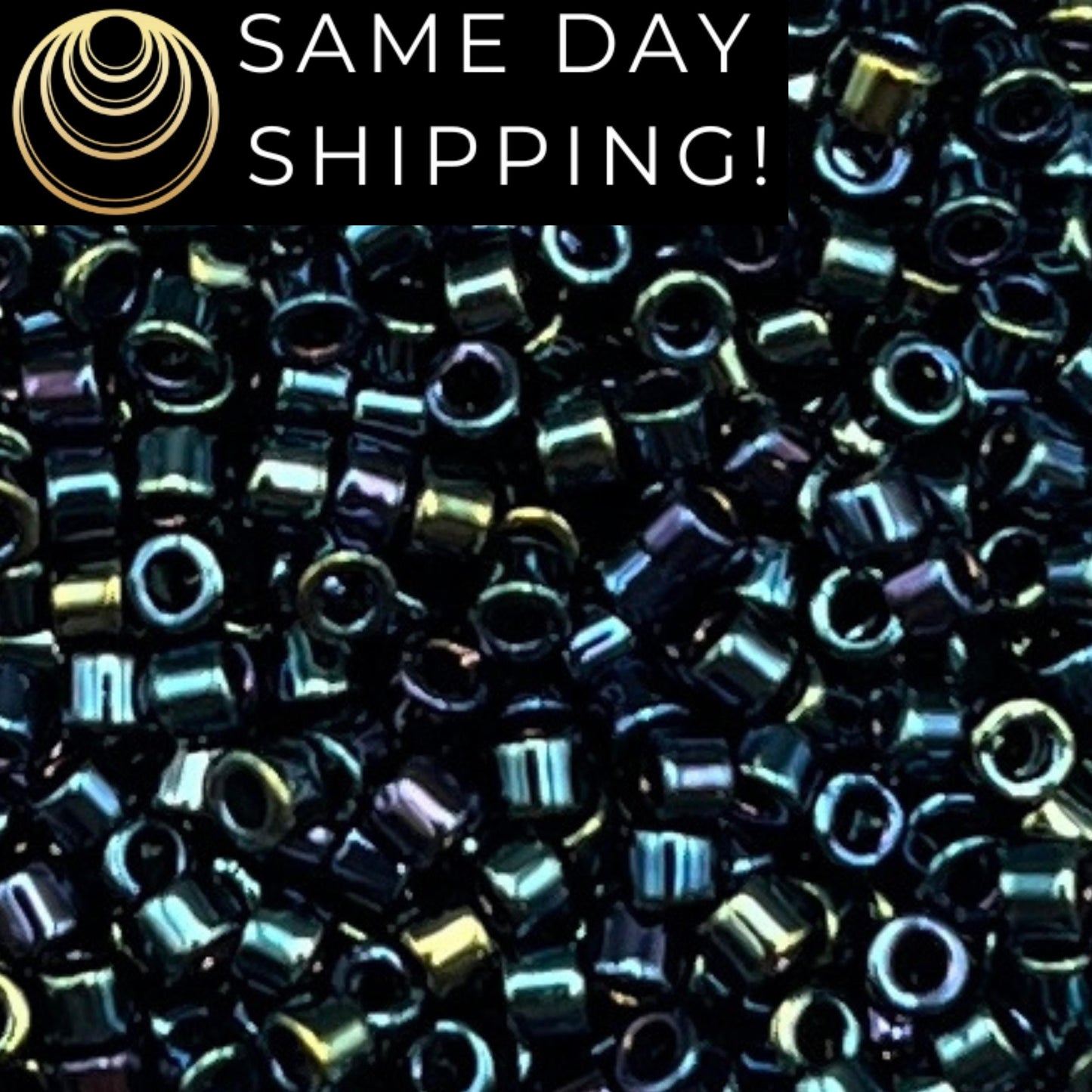 DB002 11/0 Miyuki Delica Beads Dark Blue Iris