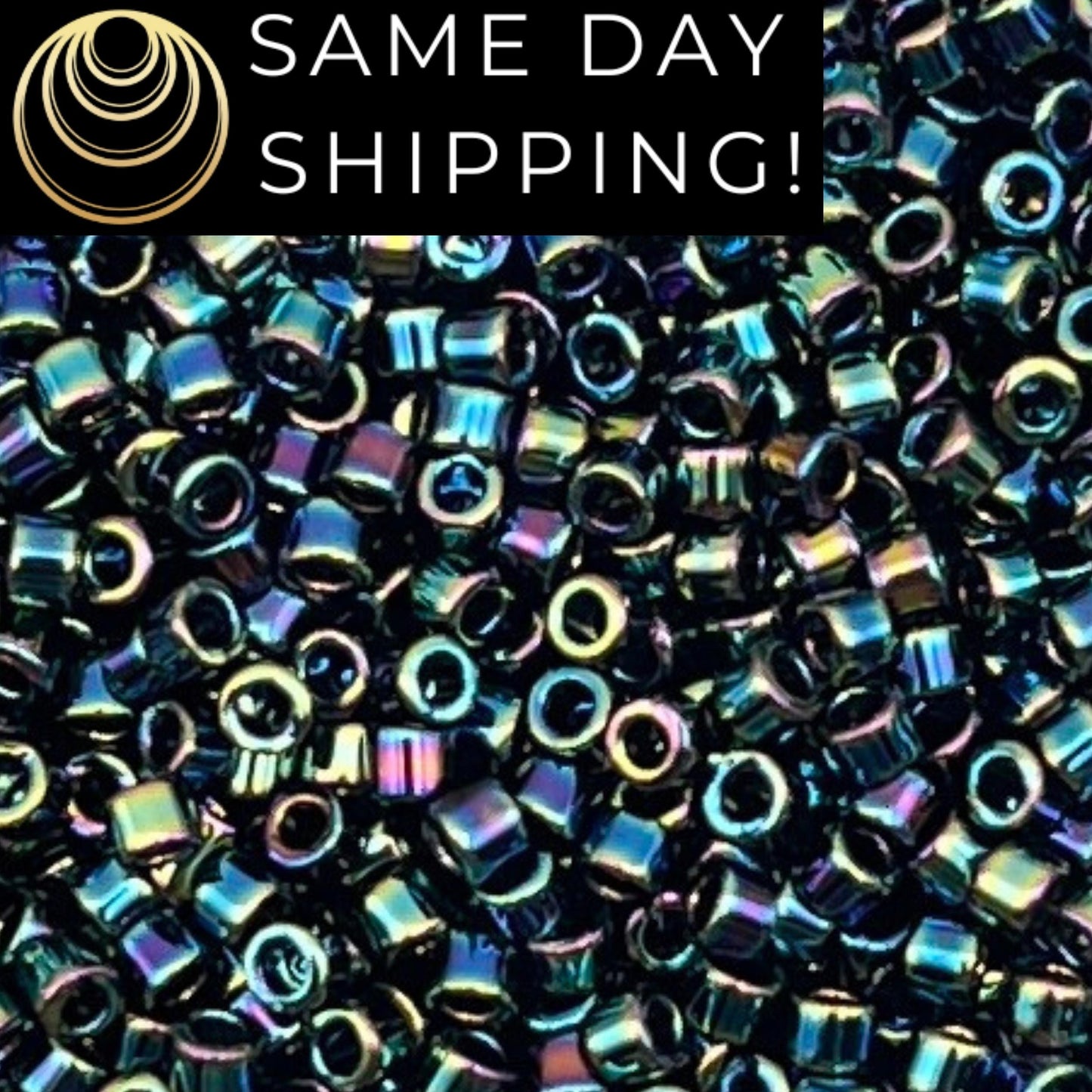 DB005 11/0 Miyuki Delica Beads Variegated Blue Iris