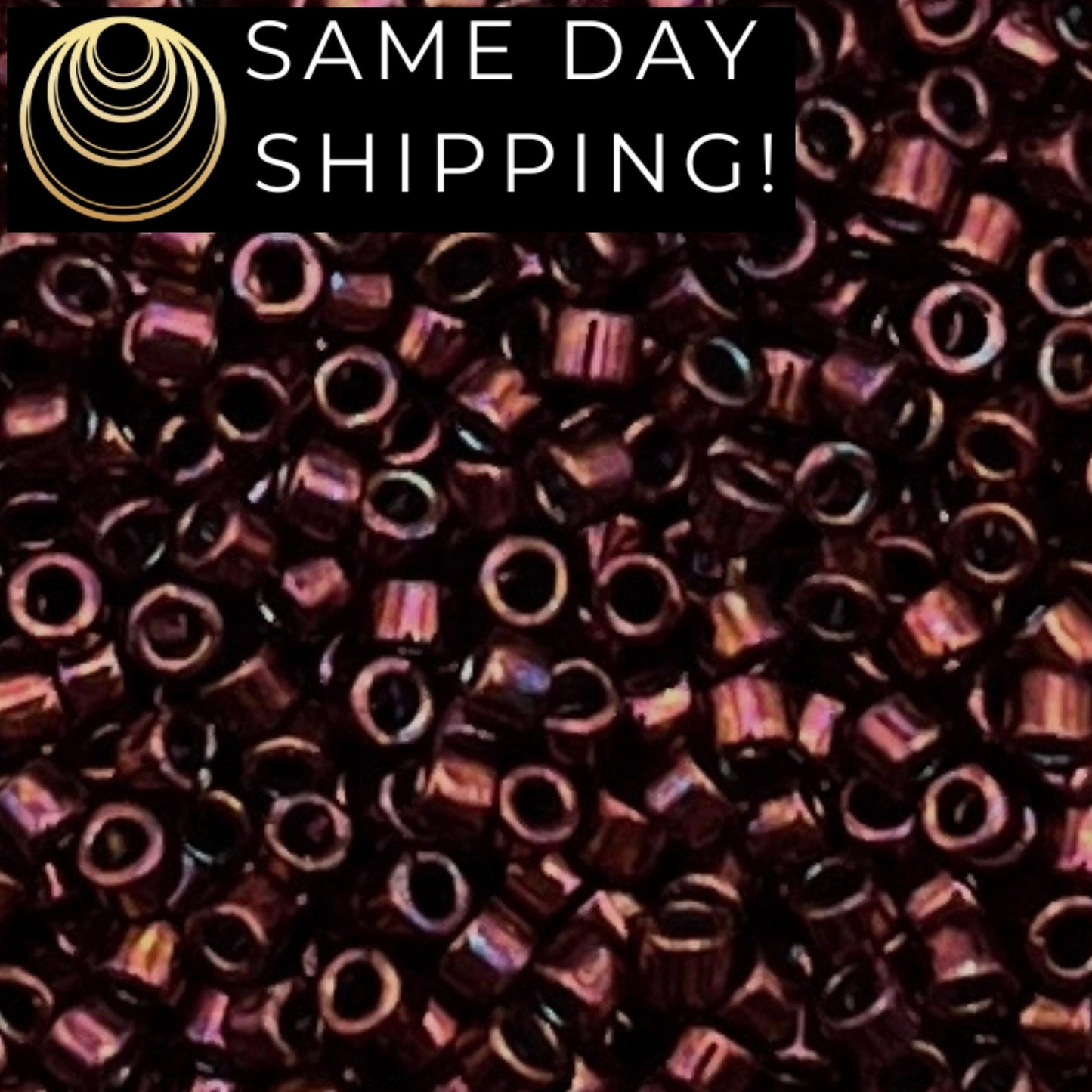 DB012 11/0 Miyuki Delica Beads Metallic Raspberry