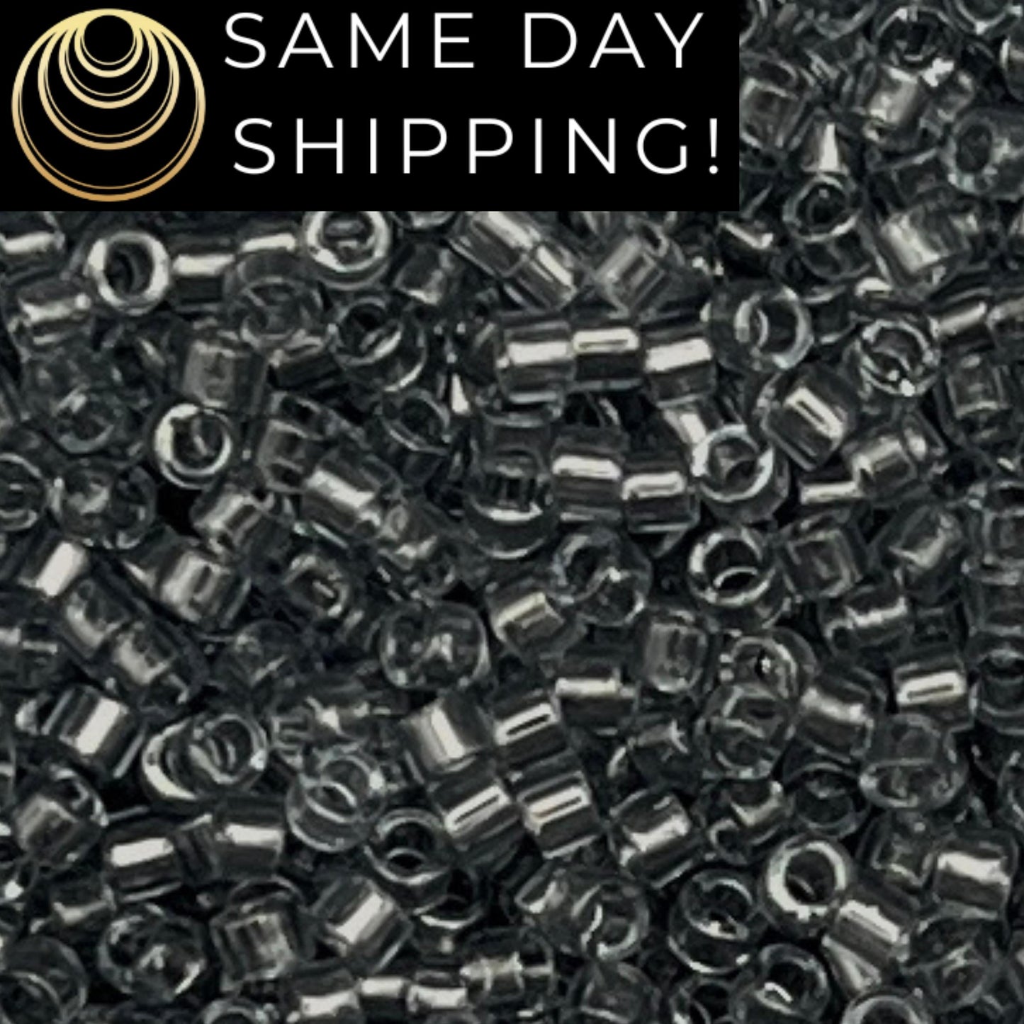 DB0708 11/0 Miyuki Delica Beads Transparent Gray