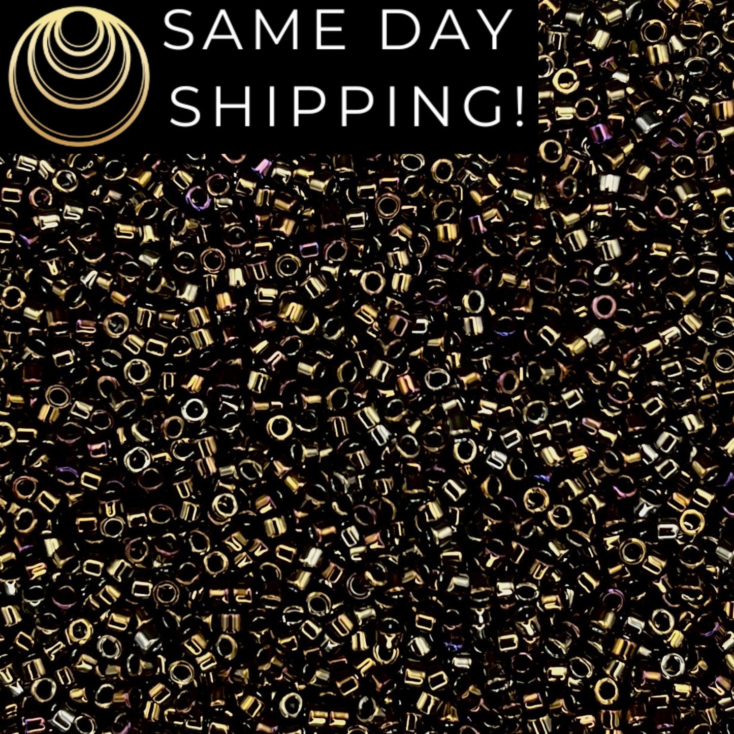 DB007 11/0 Miyuki Delica Beads Metallic Brown Iris