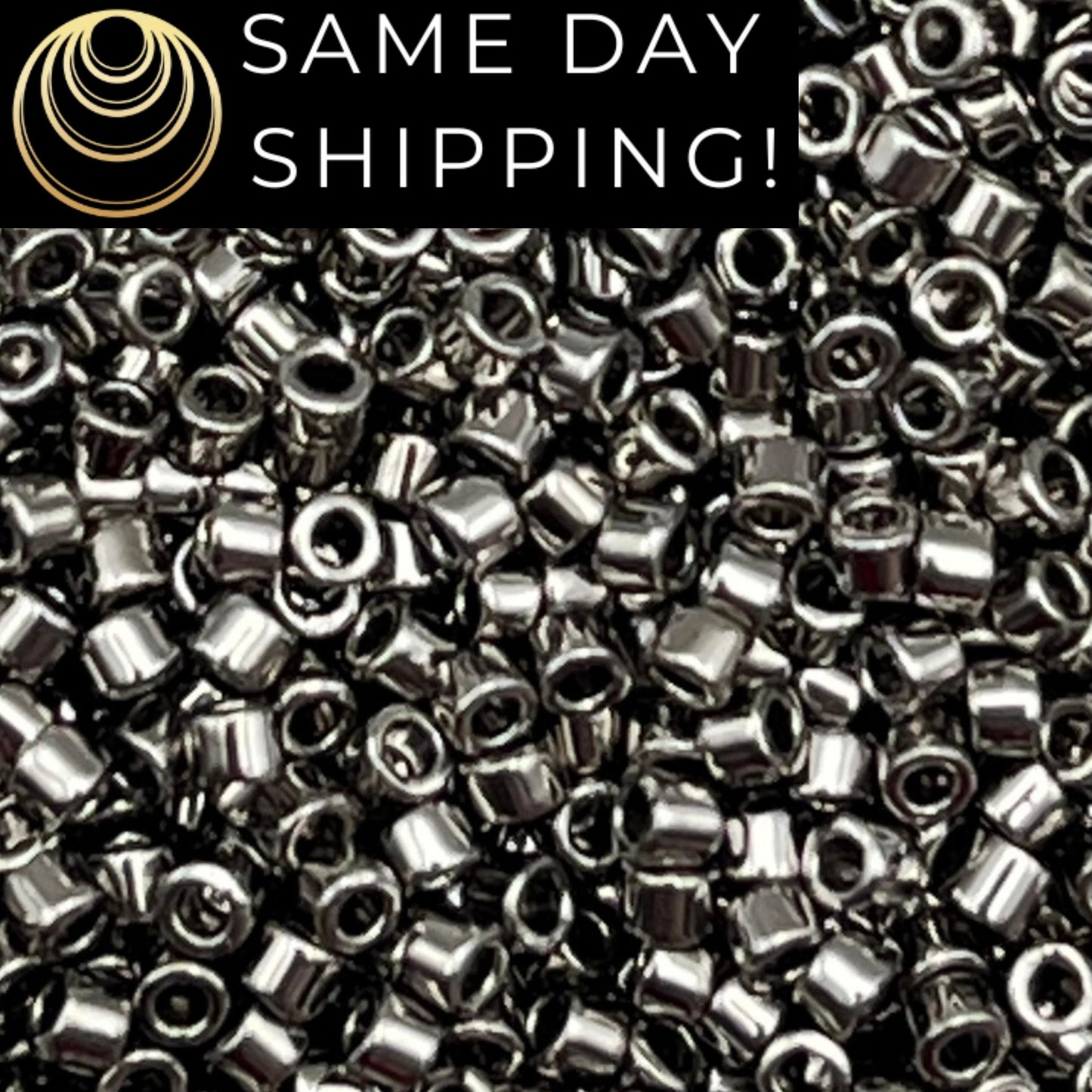 DB021 11/0 Miyuki Delica Beads Nickel Plated