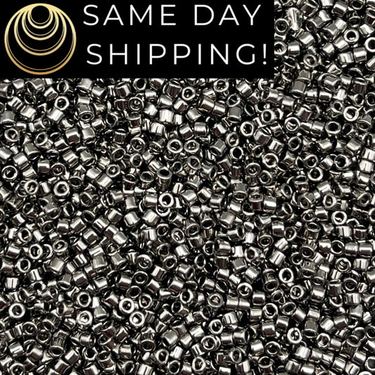 DB021 11/0 Miyuki Delica Beads Nickel Plated