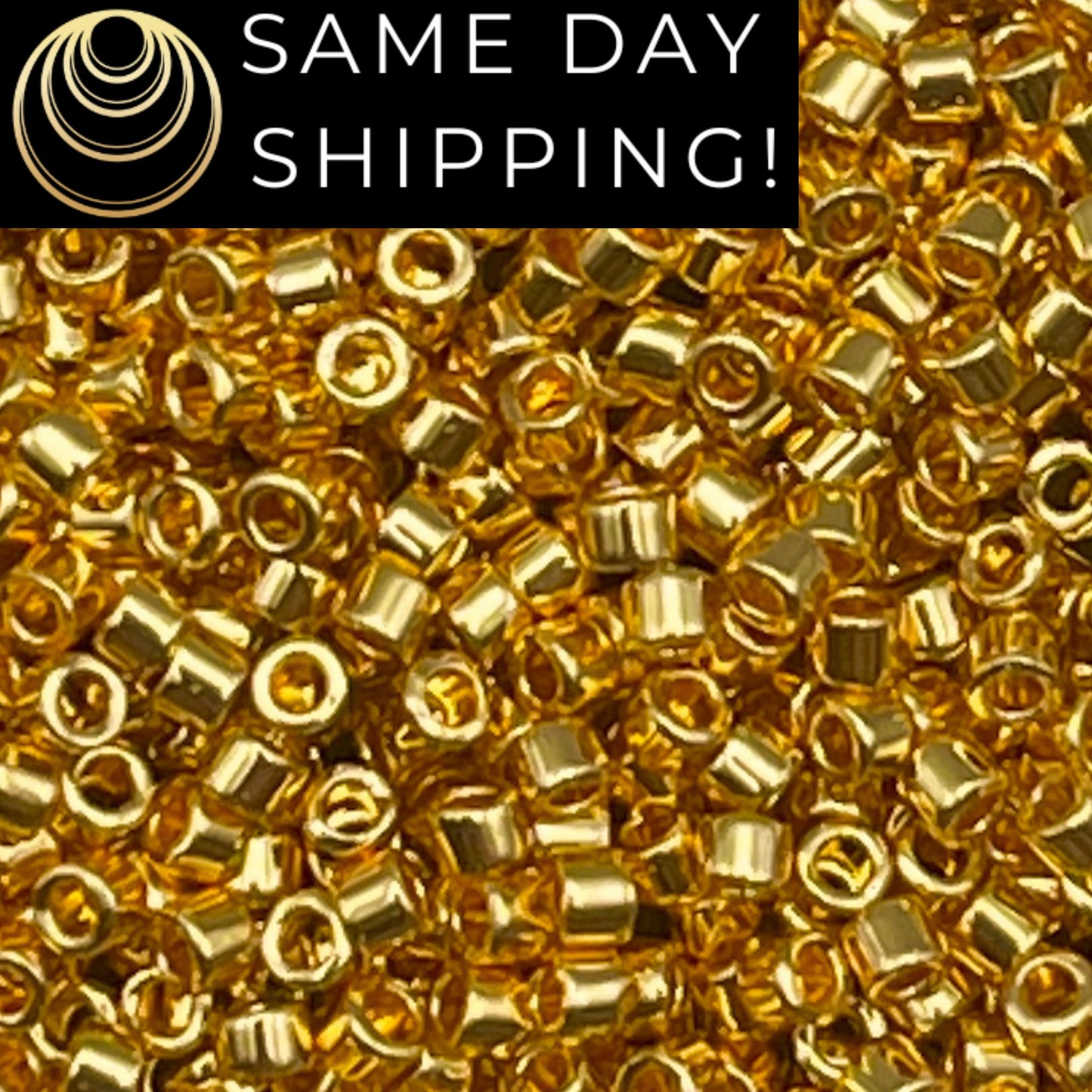 DB0031 11/0 Miyuki Delica Beads 24kt Gold Plated