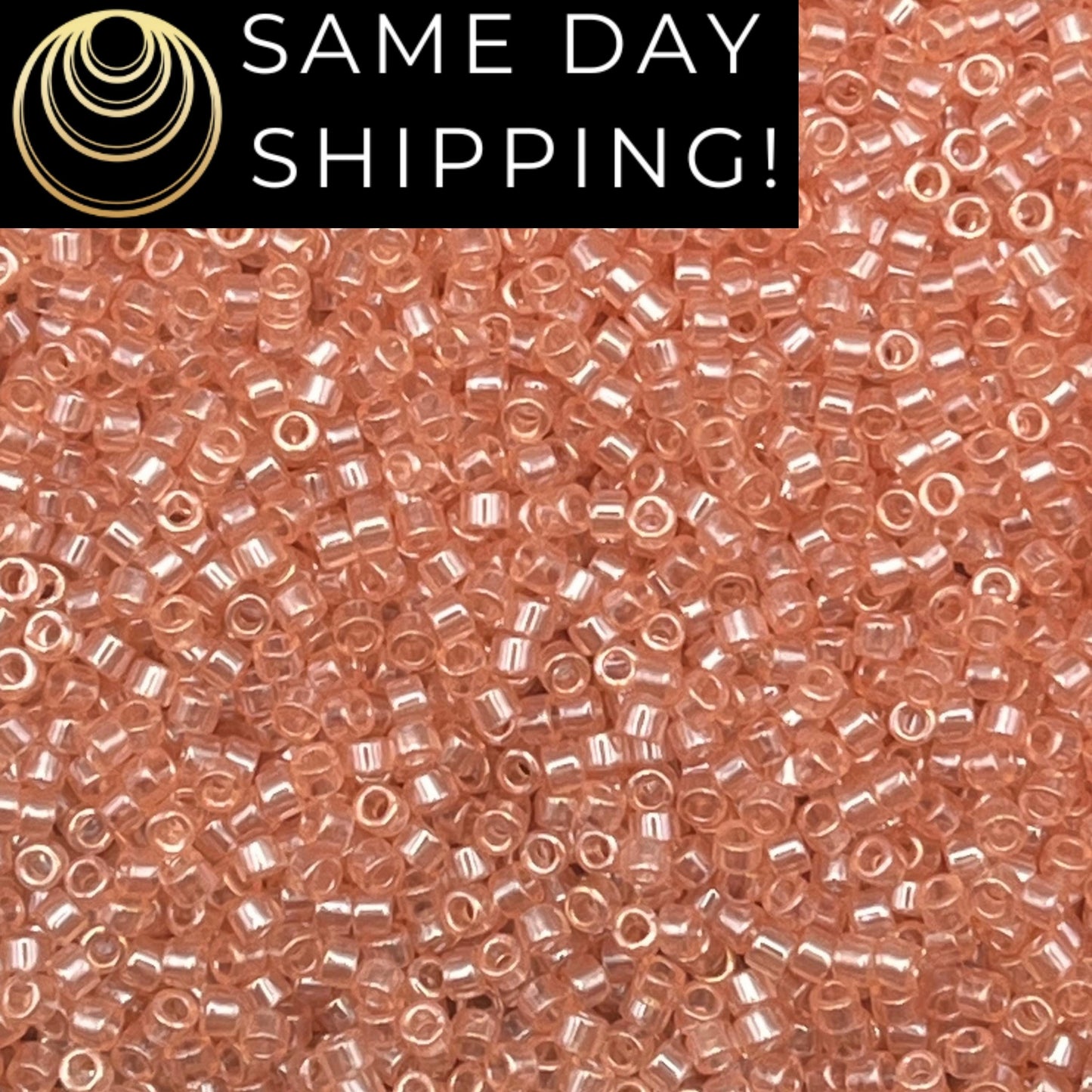 DB0106 11/0 Miyuki Delica Beads Shell Pink Luster