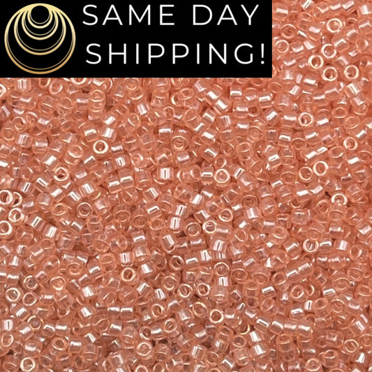 DB0106 11/0 Miyuki Delica Beads Shell Pink Luster