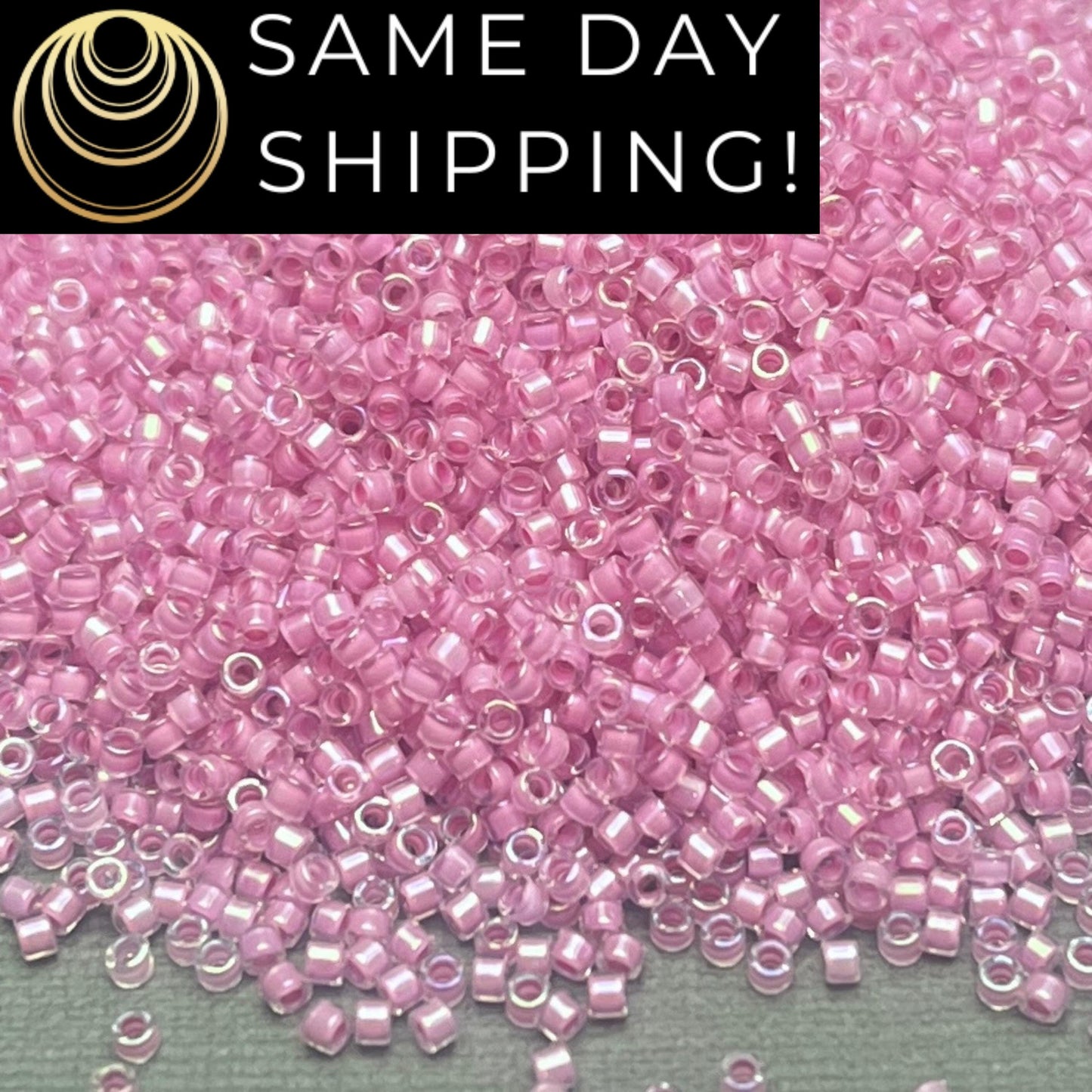 DB0072 11/0 Miyuki Delica Beads Orchid Lined Crystal Luster