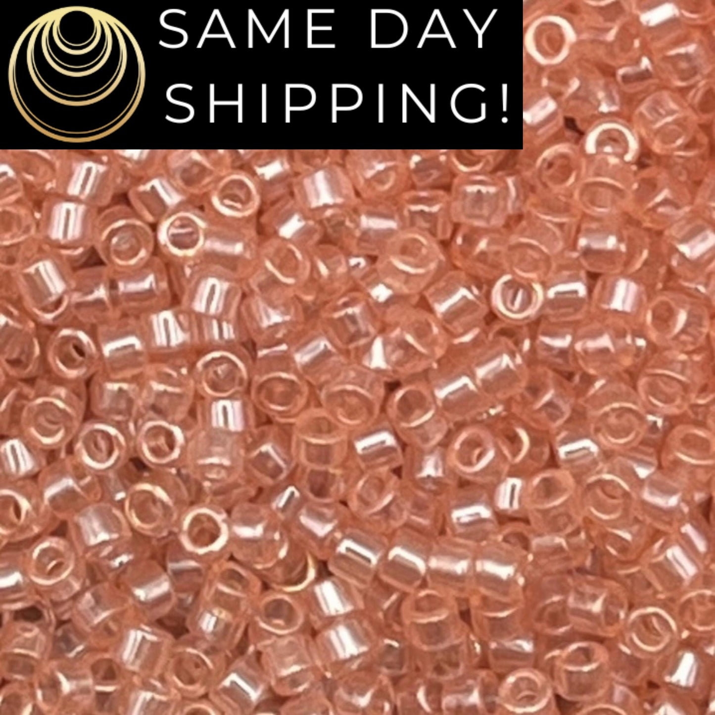 DB0106 11/0 Miyuki Delica Beads Shell Pink Luster