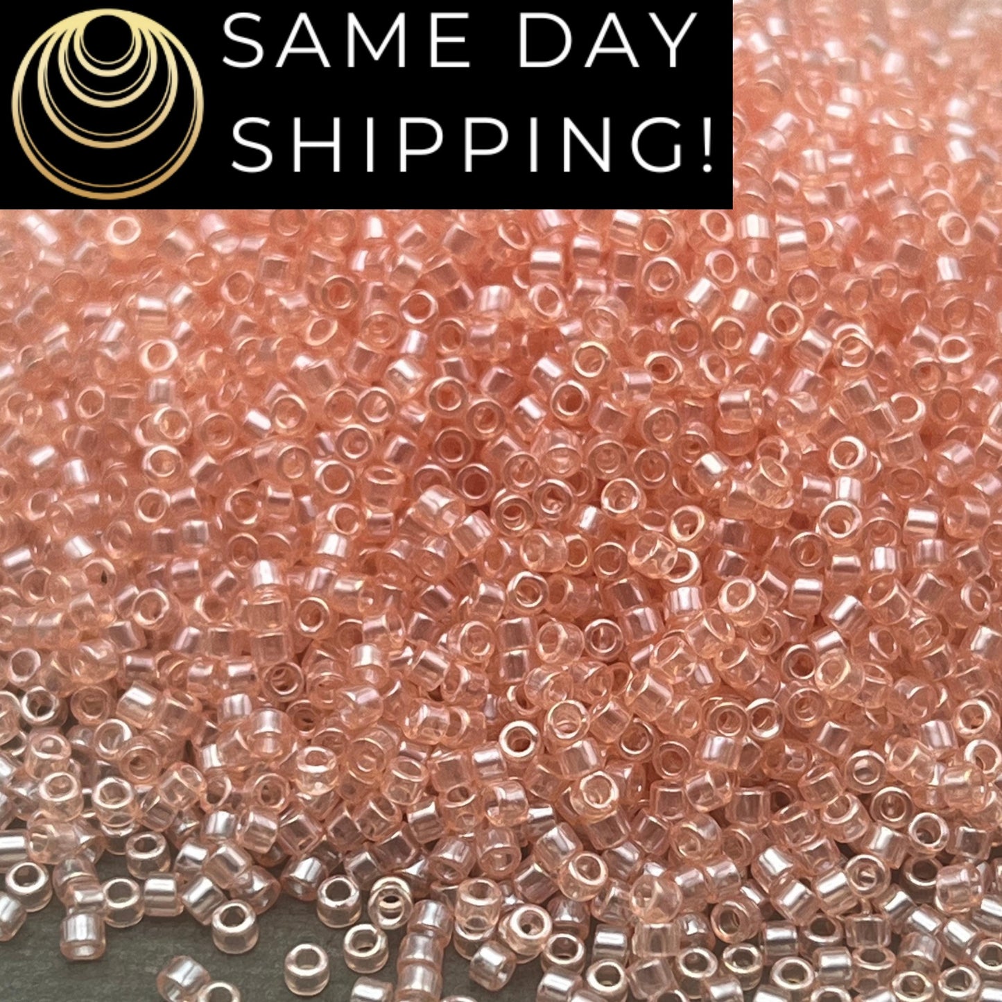 DB0106 11/0 Miyuki Delica Beads Shell Pink Luster