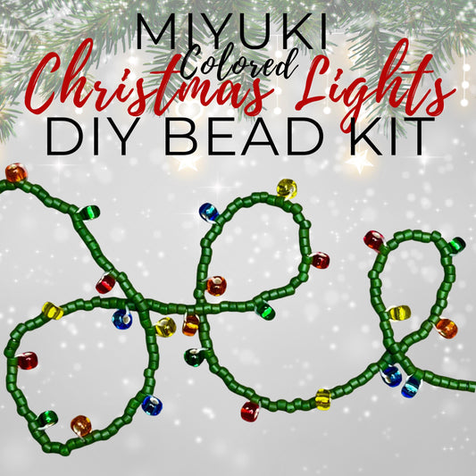 Miyuki Christmas Light Strand DIY Beading Kit