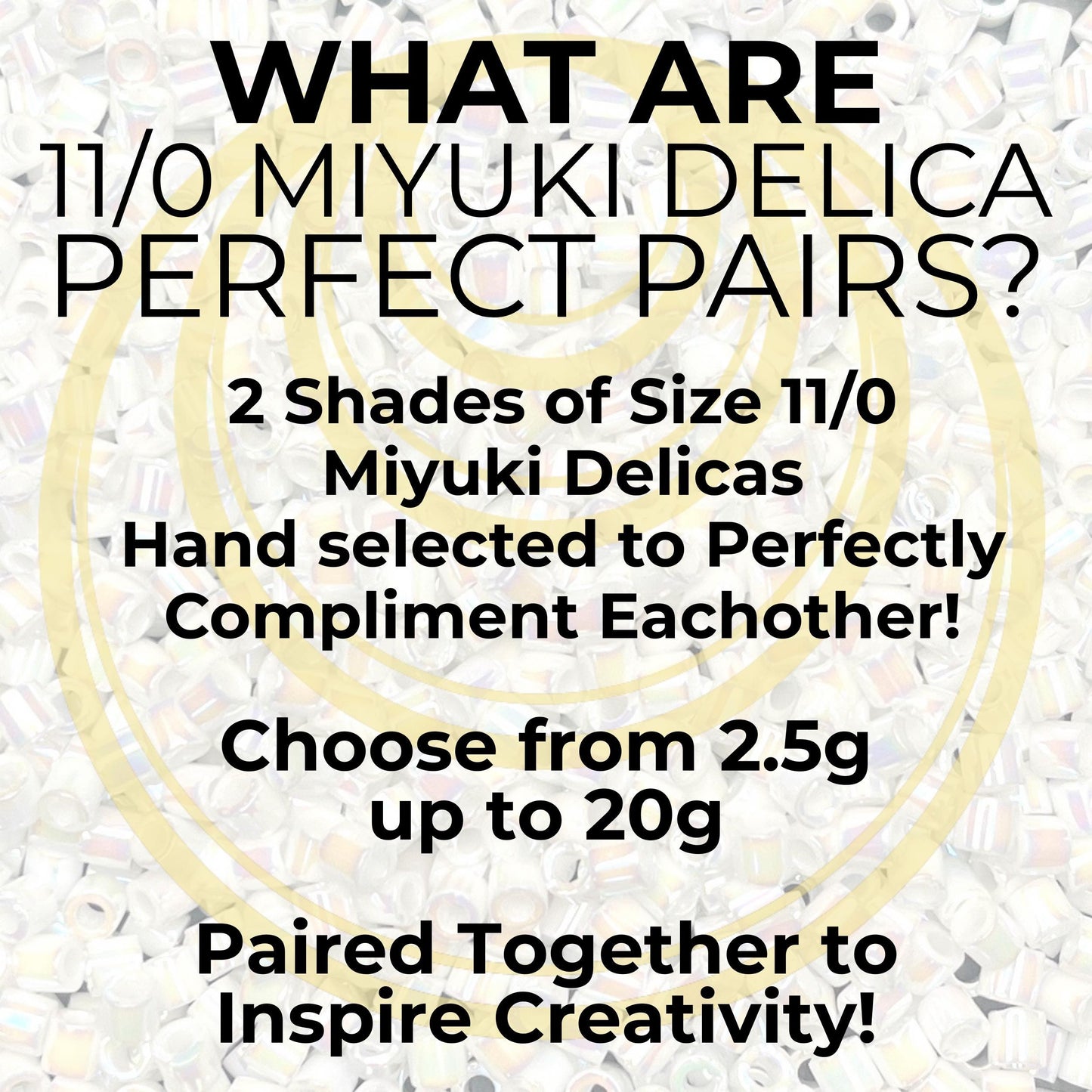 Miyuki Size 11/0 Delica Beads, 2 Color Set DB1282 & DB0868