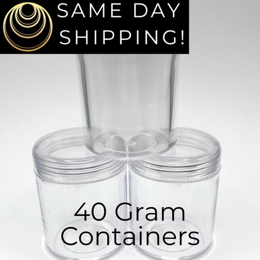 40 gram Clear Seed Bead Storage Containers