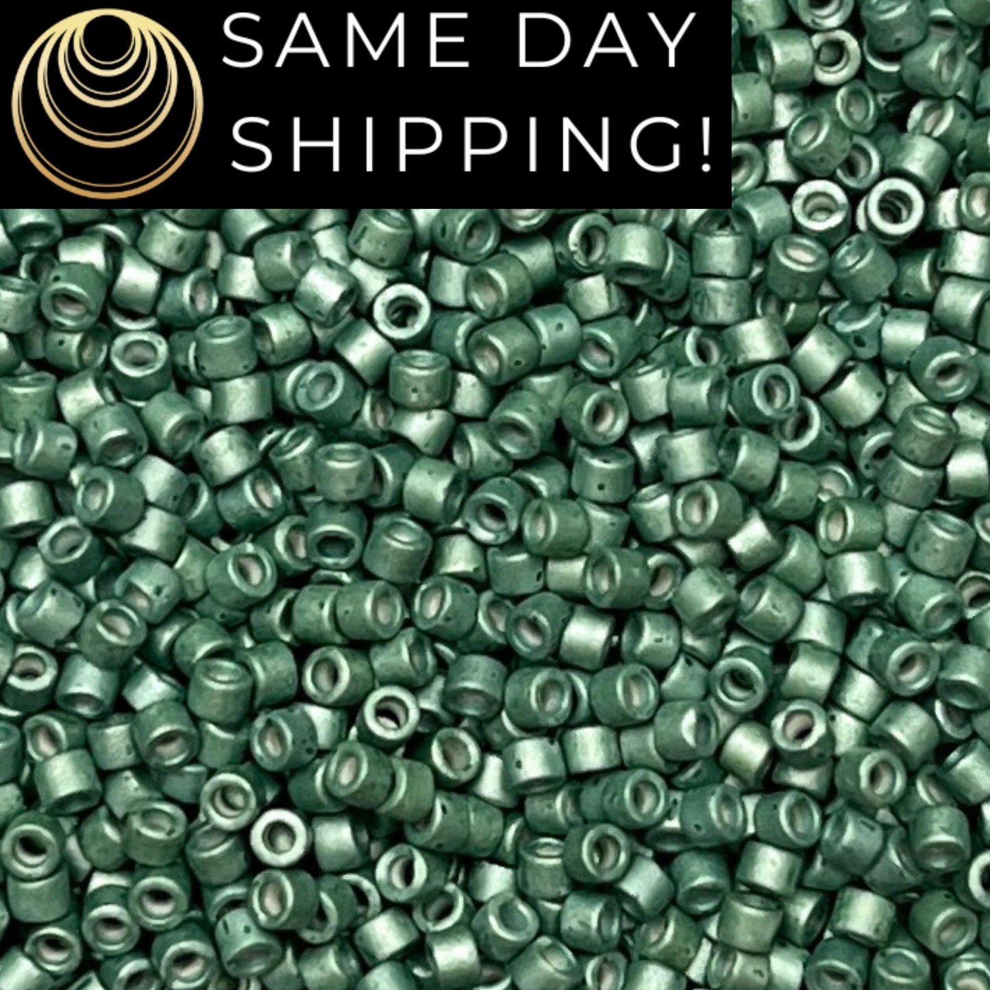 DB1172 11/0 Miyuki Delica Beads Galvanized Matte Dark Aqua