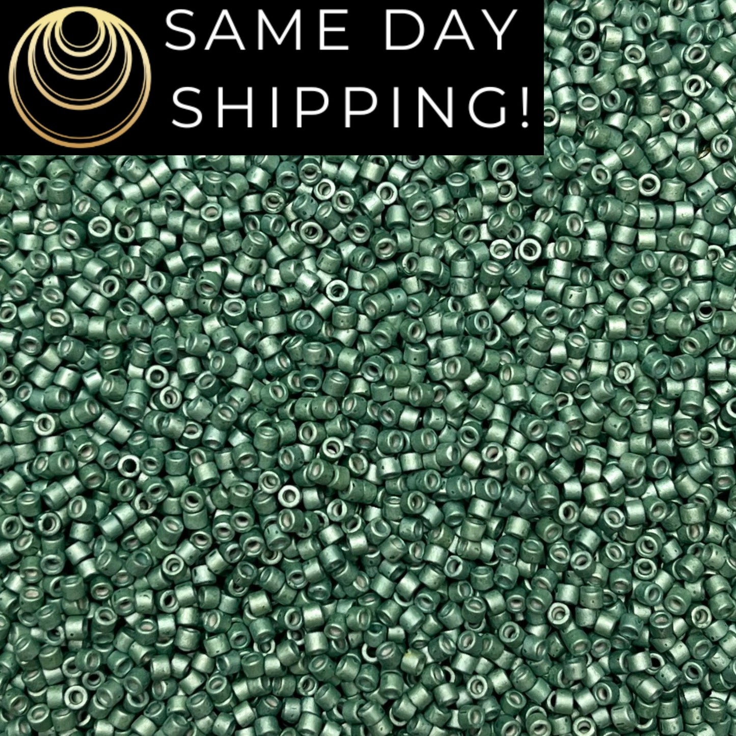 DB1172 11/0 Miyuki Delica Beads Galvanized Matte Dark Aqua