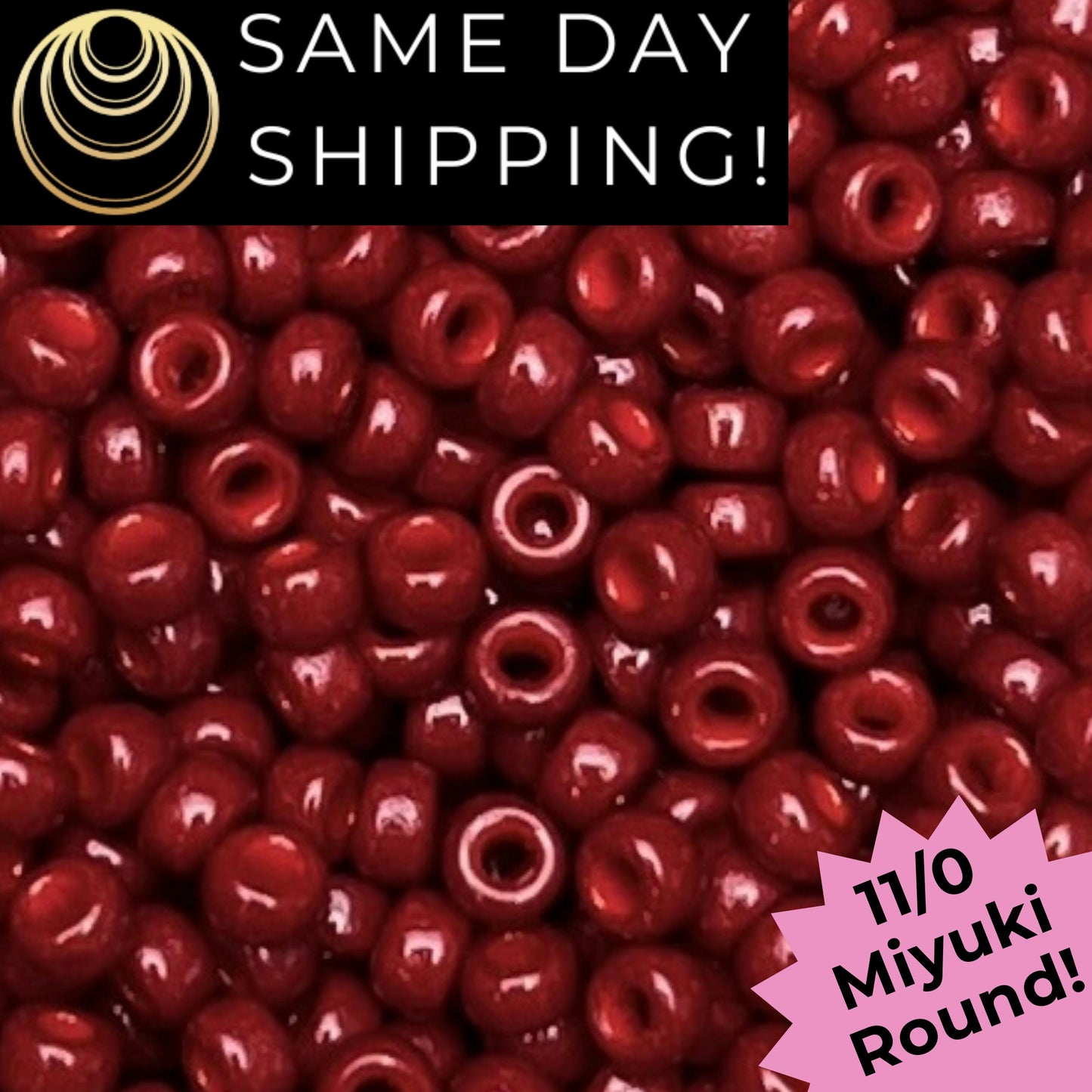 11-4469 11/0 Miyuki Round Seed Beads Duracoat Dyed Opaque jujube
