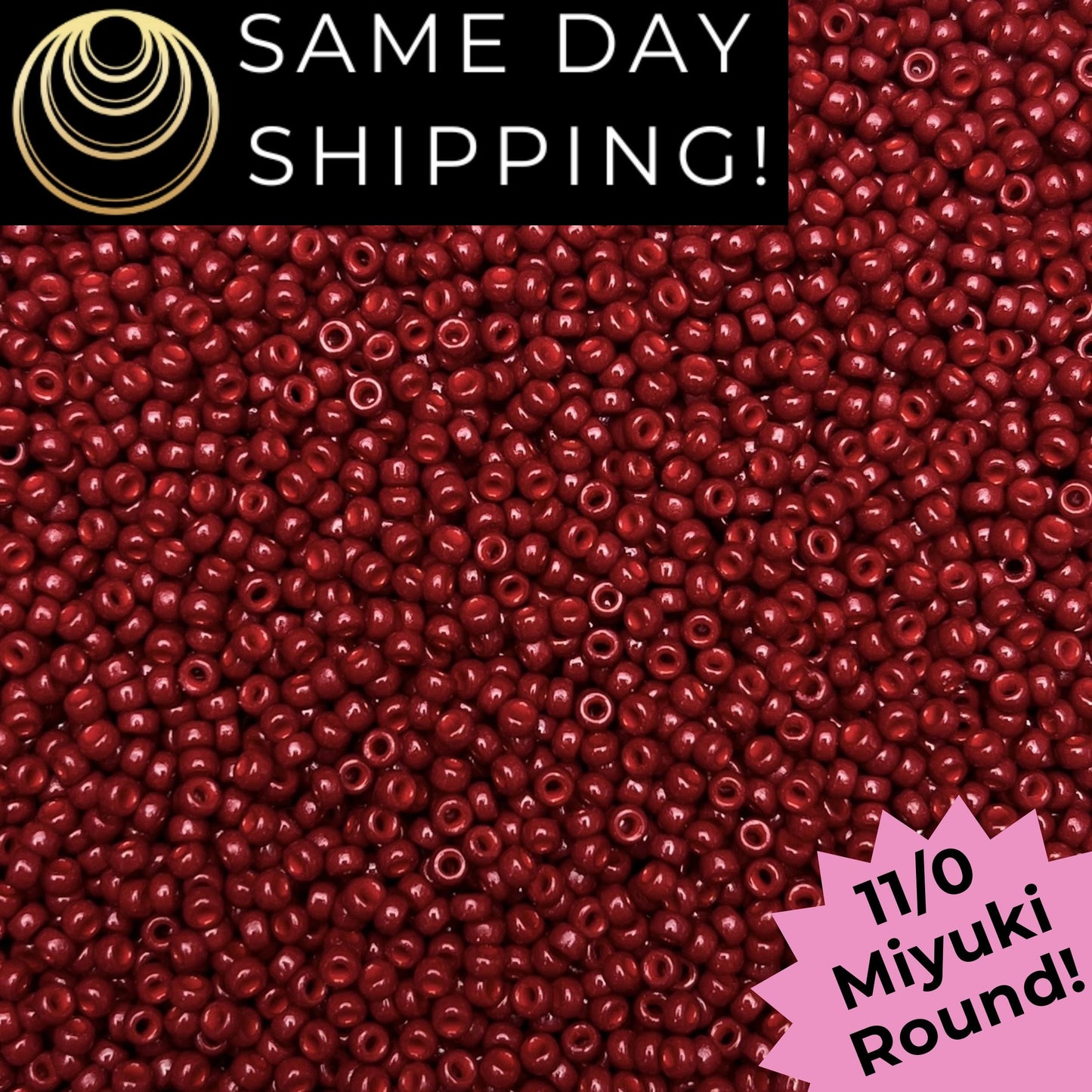 11-4469 11/0 Miyuki Round Seed Beads Duracoat Dyed Opaque jujube