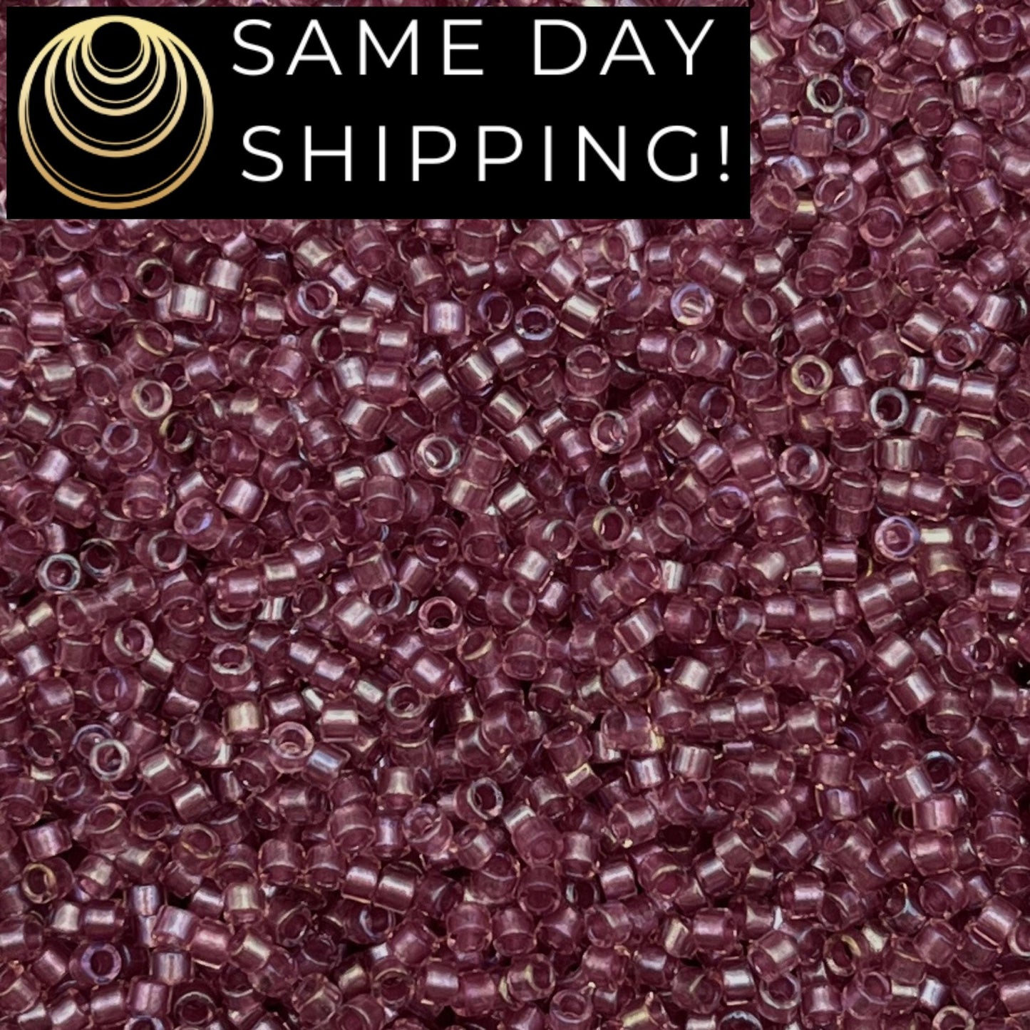 DB1745 11/0 Miyuki Delica Beads Sparkling Antique Rose Lined Crystal AB