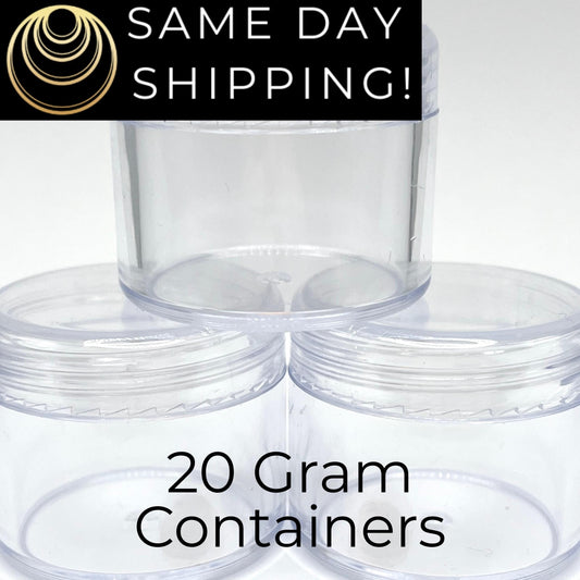 20 gram Clear Seed Bead Storage Containers