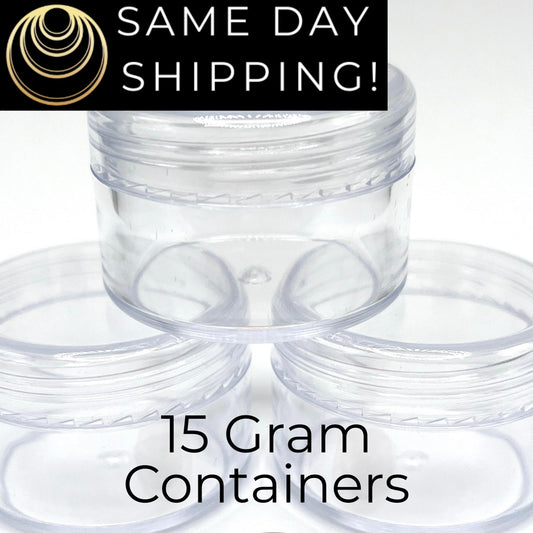 15 gram Clear Seed Bead Storage Containers