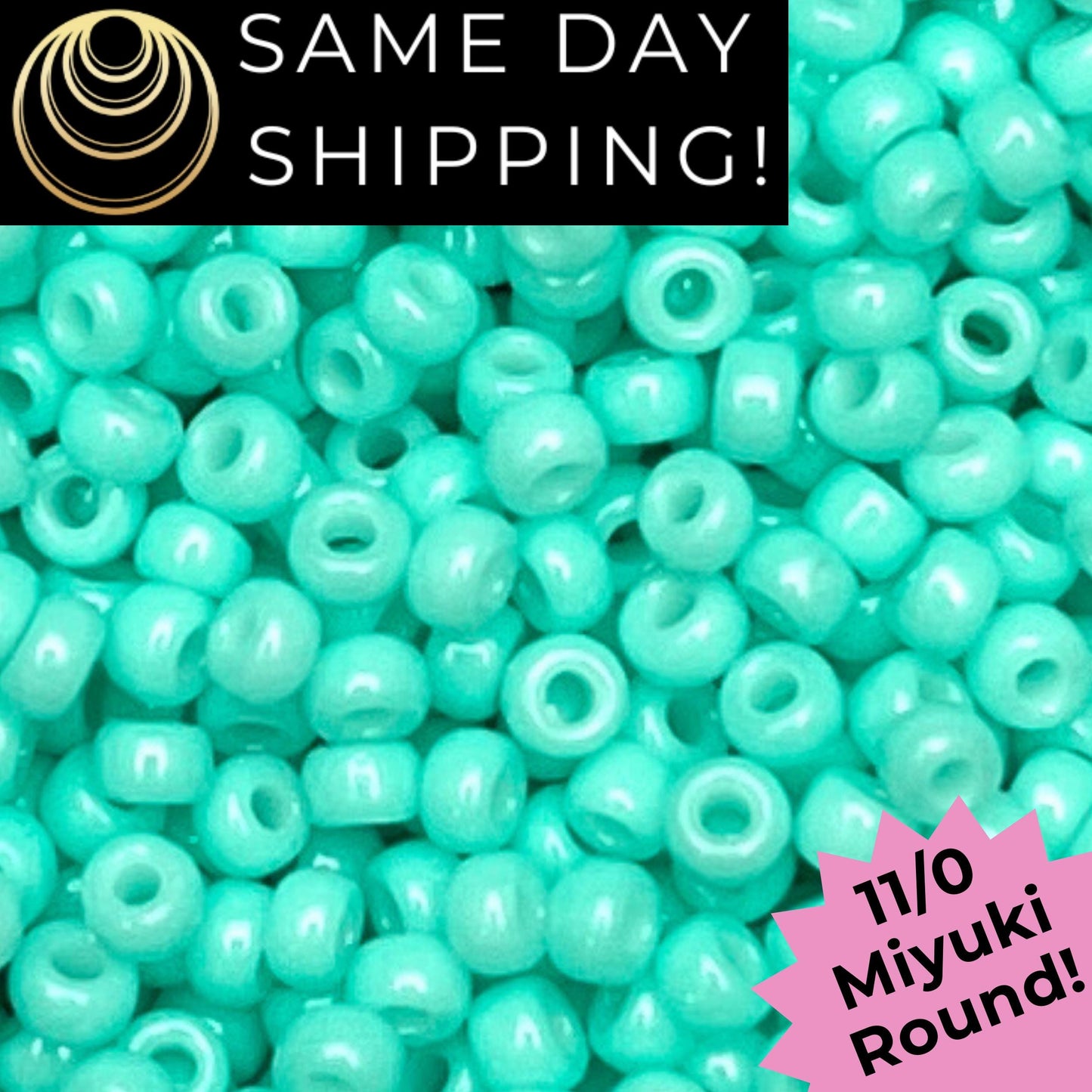 11-4472 11/0 Miyuki Round Seed Beads Duracoat Dyed Opaque Catalina