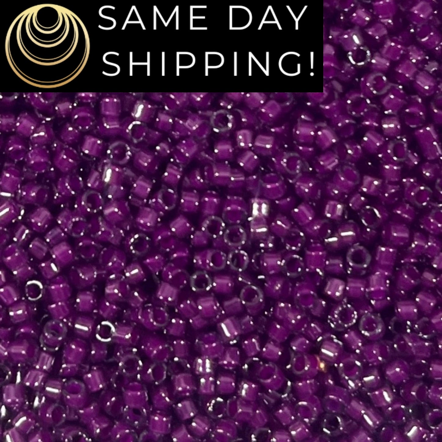 DB0281 11/0 Miyuki Delica Beads Fuchsia Lined Crystal Luster
