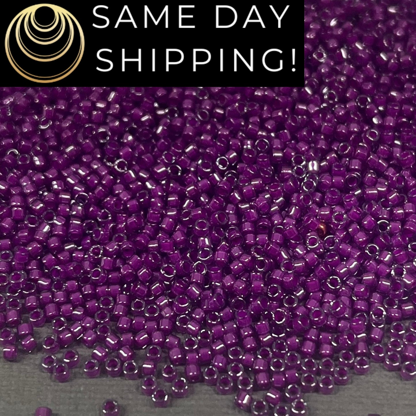 DB0281 11/0 Miyuki Delica Beads Fuchsia Lined Crystal Luster