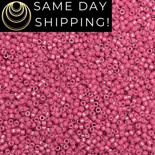 DB2353 11/0 Miyuki Delica Beads Duracoat Opaque Dyed Cherry Blossom
