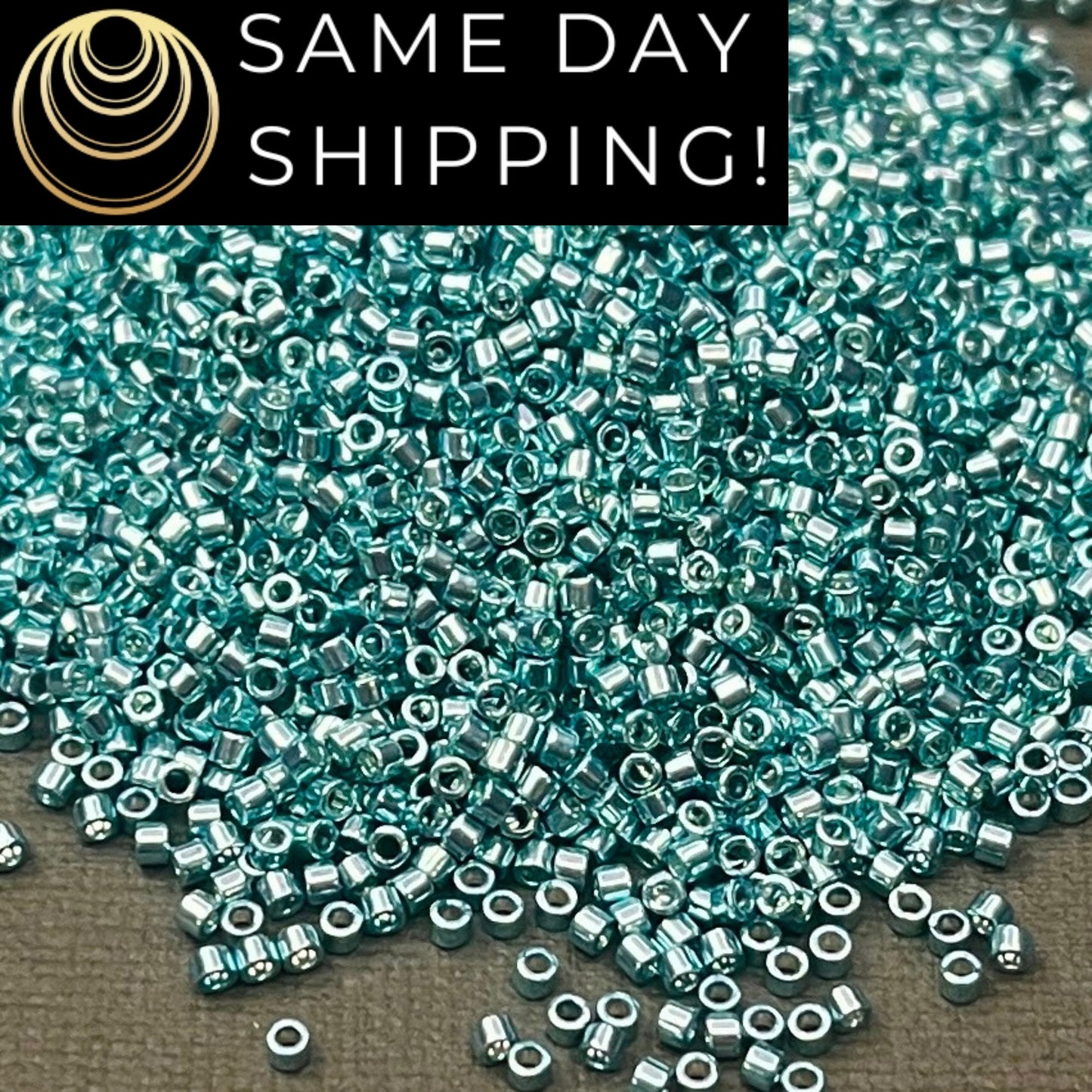 DB0415 11/0 Miyuki Delica Beads Galvanized Turquoise Green